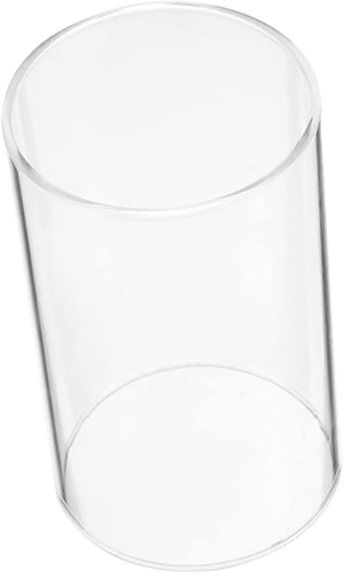 Glass Candle Cover Windproof Candle Shade for Outdoor and Indoor Use Transparent Candle Holder for Holiday Decor and Romantic Atmosphere