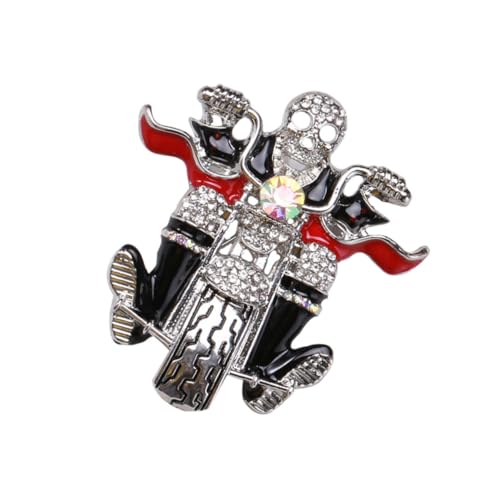 Broche Halloween en alliage argenté, présent original pour femme