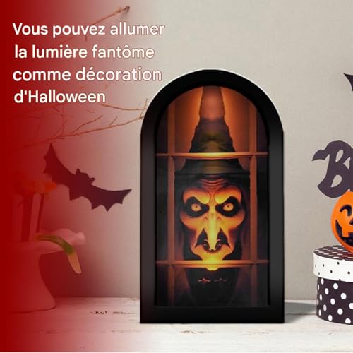 Décor d'intérieur miroir sorcière avec effet holographique 3D