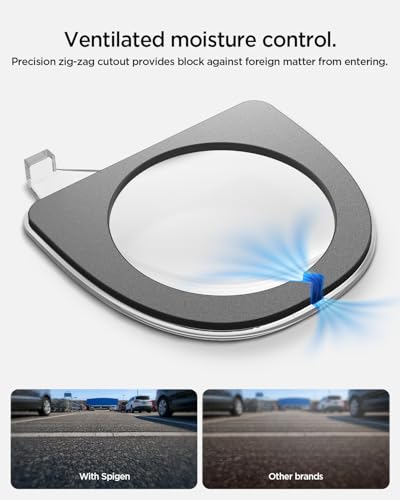 Spigen Displayschutz für Tesla Model Y Juniper 2025 2026 Frontkamera, Schutzabdeckung für Frontschürze-Kamera, Tesla Zubehör, Kompatibel mit Tesla Model Y Juniper (Standard/Premium/Performance)