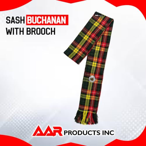 Image of AAR Womens Tartan Clan Sashes Ladies Brooch Scottish Highland - 90 x 10.5 Inches