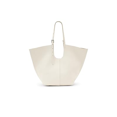AllSaints Ara East/West Tote Handbags Birch White, Leather