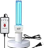 COOSPIDER 1 Pack 15W UV Light Bulb 15w 110v Covers up to 400sq ft. U/V BL CFL Compact Light Bulb for 30W Electric Zapper Replacement Straight Tube T8 F15 18 Inch Blue Light