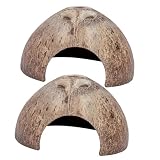 KOMBIUDA 2 cachettes reptile coquille de noix, 12 x 12 x 7 cm photo 1