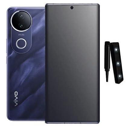 Image of [1-Pack Uv Matte Curved Tempered Glass for Vivo V50 5G Front Screen Protector with Fingerprint Unlocking Edge To Edge Protection andCase Friendly /9H Glass Matte