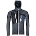 Produktbild ORTOVOX Herren Hoody Fleece Grid, Black Steel, M, 8721100017