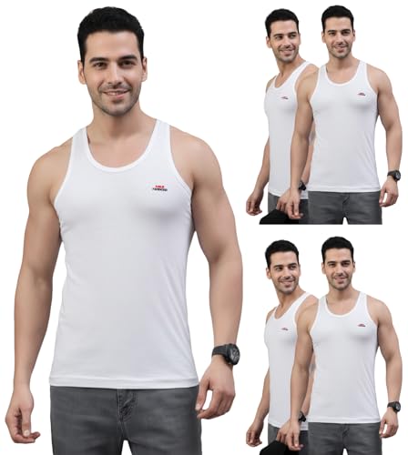 Lux Parker Men's Relaxed Fit Vest WH_RN_5PC_White