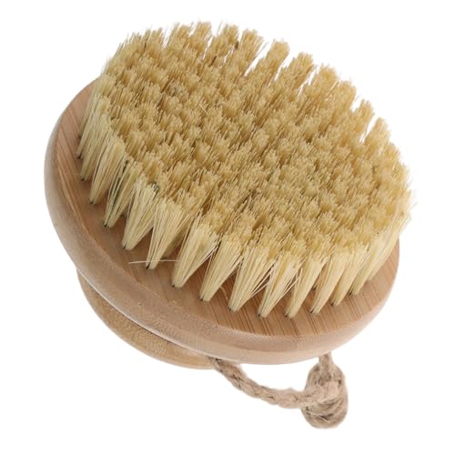 MOTHNUR Cepillo Seco para Cuerpo de Bambú con Naturales de Sisal Exfoliante Suave para Piel Muerta Masajeador Corporal Versátil para Mujeres y Hombres Limpieza y Cuidado Integral Piel