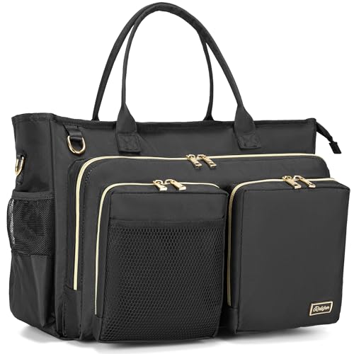 Rabjen Nurse Utility Tote Bag, Laptop Travel Bag for Work Home Care Nurse for adults