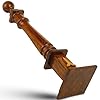 JEVVY CRAFTS Masonic Lodge Ceremonial Wooden Column Set of 2 Pcs - 18" Handcrafted Tali Sheesham Rosewood Pillar Pillars with Walnut Finish and Inlay Logo - Traditional Lodge Presentation Furniture #1