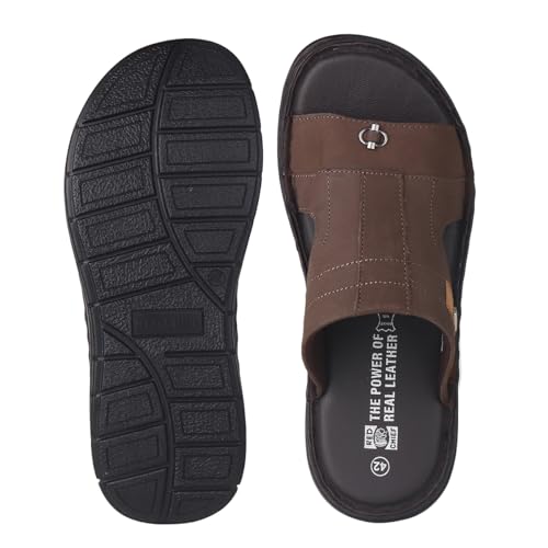 Image of Red Chief Leather casual slippers for men