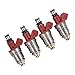 labwork 4X 16600-86G00 1660086G00 Fuel Injectors Replacement for Nissan Pickup 2.4L 1995/Nissan D21 1990-1994 2.4L