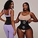 Sculpt Snatch Double Layer Waist Trainer for Women - Tummy Control Belt for Postpartum Weight Loss, Gym & Workout, Abdominal Cincher for Curvy Body, Compression Shapewear(Black,L)