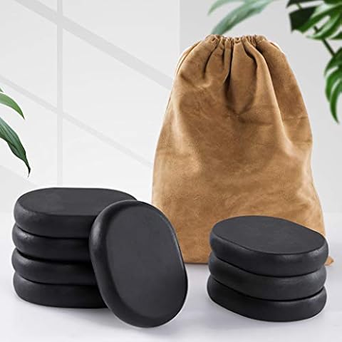 MDLUU Natürlicher Basalt-Massagestein, Hot Rock Massage Set Cover