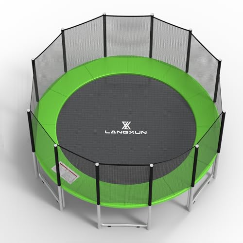LANGXUN 10ft 12ft 14ft 16ft Trampoline Pad, Universal Trampoline Repalcement Safety Pad, Replacement Trampoline Parts, Waterproof Surround Spring Foam Cover for Round Frame Blue Black Pink Green - Thumbnail 6