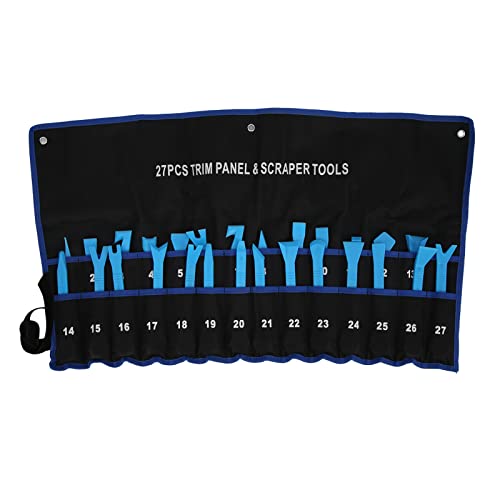 Ylwxzenith 27 Piece Car Trim Removal Tool Kit, Blue, with Oxford Cloth Bag, for Non Destructive Car Modification and Maintenance