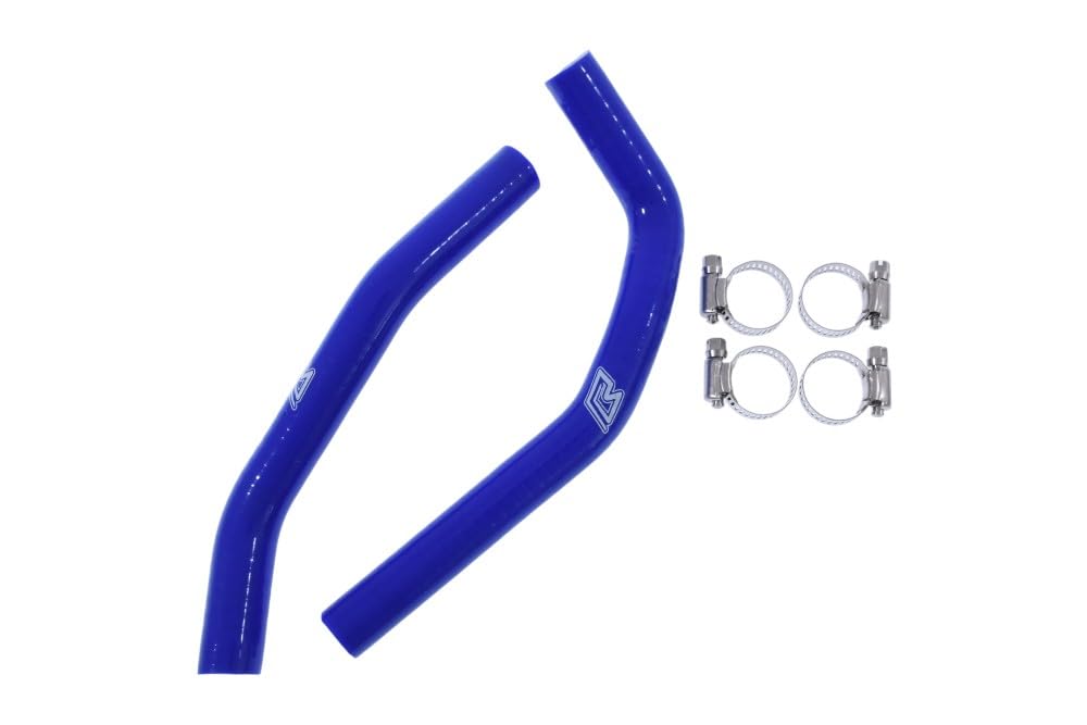 avdb-moto Kit Tubi Manicotti Radiatore compatibile con YAMAHA YZ85 GRANDES ROUES 2002-2021 (Blu)
