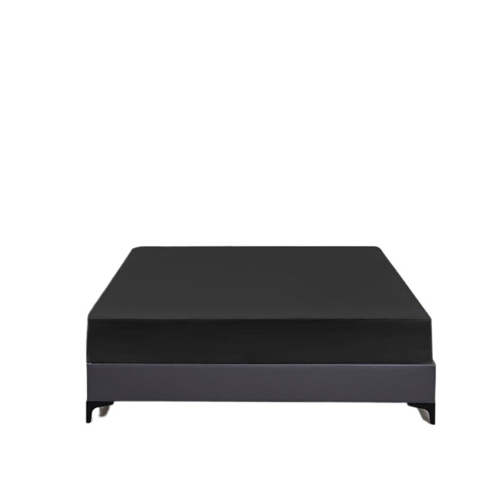 Wasserdichter Matratzenbezug Sicherer, wasserdichter Matratzenschoner, weich, bequem, atmungsaktiv, einfarbig, Matratzenbezug, maschinenwaschbar(Black,180x200x30cm)