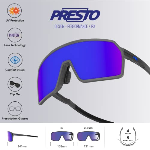 Óculos De Sol Hb Presto Clipon Gray