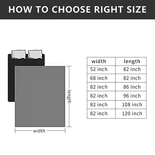 Dog Blankets For Couch Protection Waterproof Dog Bed Covers Pet Blanket Furniture Protector (Grey+Dark Grey, 52"X82") #TOP5