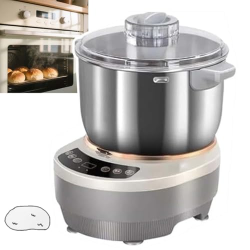 Electric Dough Mixer with 5L/7L Stainless Steel Bowl, Kneading & Fermentation, Quiet Motor, Bread Pizza Dumpling Maker, Home Kitchen Baking Appliance(5L)