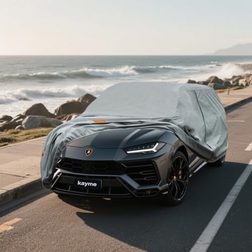 Image of Kayme Heavy Duty SUV Car Cover Custom Fit Lamborghini Urus Waterproof All Weather for Automobiles, Full Exterior Covers Sun Rain UV Protection.（Deliver About 3-10 Days）