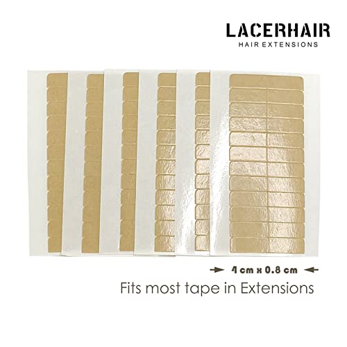 Lacer Replacement Tape Tabs Double Sided For Tape In Hair Extensions 4 * 0.8 Cm (1.6 X 0.31 Inch) #TOP3