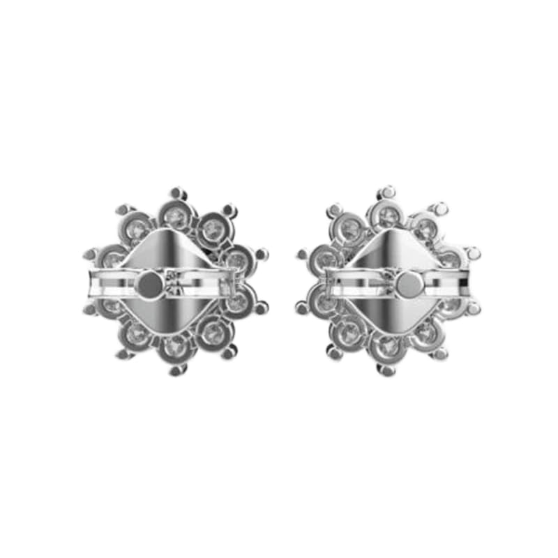 Boucles d'oreilles fleurs en argent plaqué or idéales pour sublimer vos tenues de bureau