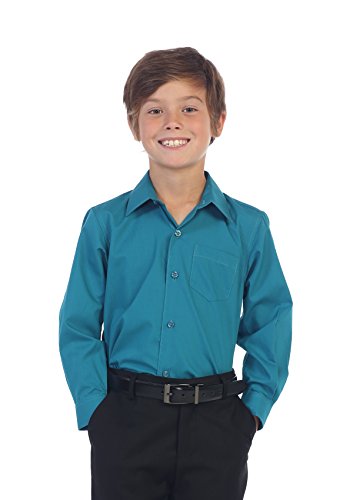 Image of Gioberti Boys Long Sleeve Solid Dress Shirt