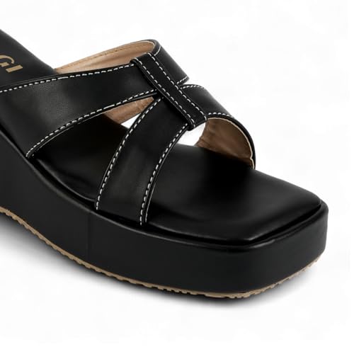 Image of IKAGI Women's Wedge Heel Sandals | Comfortable Fashion Platform Wedges