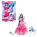 Barbie Unicorn Toy, 65th Anniversary Commemorative Doll with Blue Hair, Pink Gown and Accessories Like Sapphire Wings and Pet Alicorn, HRR16