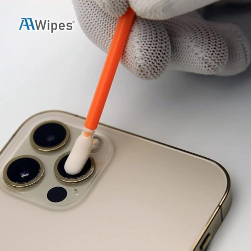 AAwipes Foam Tip Cleaning Swab Kit (5 Types, 500 Pack) Cleanroom Sponge Stick Foam Swab Bundle for Printer, Painting, Gun, Optics Lens,Camera Industry Use (FC501)