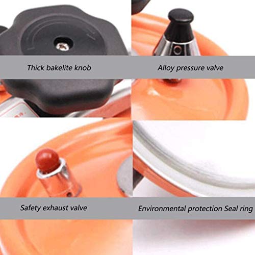 Olla a presión de aleación de aluminio 3L Naranja miniatura 3