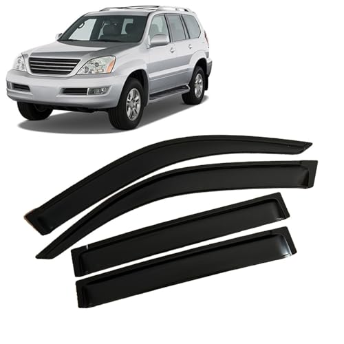 Deflectores de Viento Aire para Lexus Gx470 J120 2003-2009, Derivabrisas de Aire Cortavientos Protector Ventanas Laterales