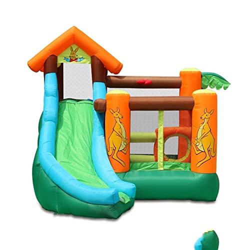 Decorsure Aufblasbares Hüpfburg mit Gebläse, aufblasbares Trampolin, Luft-Hüpfburg mit Rutsche, aufblasbare Hüpfburg, Sport-Multifunktionsspielplatz Cover