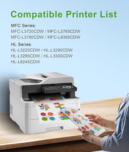 Image of TN229XL TN229XLY Yellow High Yield Toner Cartridge Compatible Replacement for Brother TN229XL TN-229XL TN229 for Brother MFC-L3780CDW MFC-L3720CDW HL-L3280CDW HL-L3300CDW Printers (1 Pack)