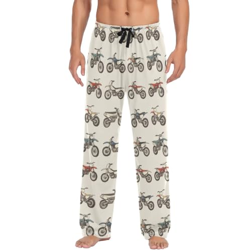 Image of Fisyme Mens Pajama Pants Men's Pajama Bottoms Soft Sleep Lounge Pj Pants