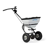 Titan Attachments 70 LB Professional Fertilizer Push Broadcast Spreader, Spreads