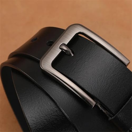 Mens Genuine Leather Pin Buckle Belts 110 120 130 140 150 160 170Cm Plus Size Men Belts4