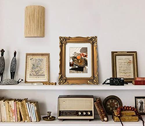 Asowin Antique Picture Frames,11×14 Baroque Photo Frames With Floral Relief, Wall And Tabletop Picture Frames Bronze #TOP4