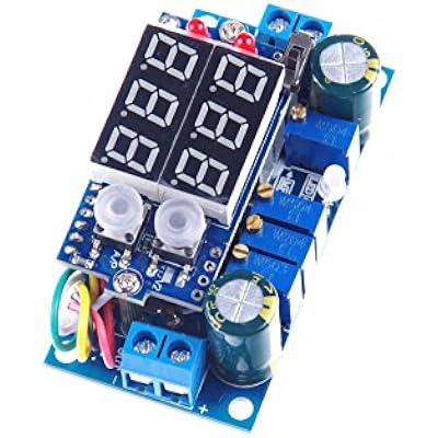 5A Buck Converter, KNACRO Voltage Regulator Board DC 6-36V Down to 1.25-32V 5A CC CV MPPT Solar Controller Module 24v to 12v 5v for Car Power Supply