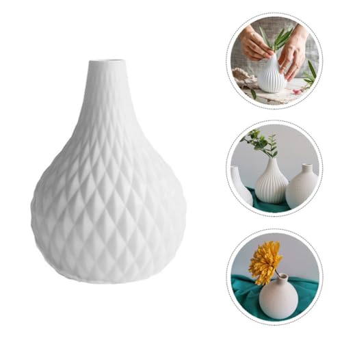 Pots de fleurs en céramique blanche moderne pour décoration - 8