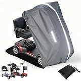 Mobility Scooter Storage Cover, Heavy Duty 1680D Oxford Fabric Electric Wheelchair Cover Waterproof...