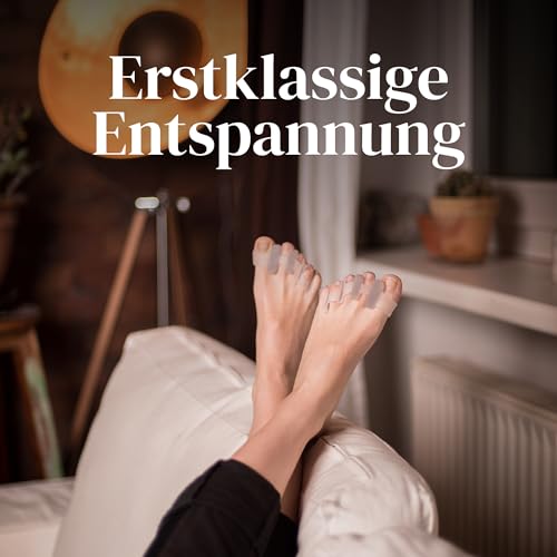 Yogamedic Zehenspreizer & Zehentrenner Herren & Damen - 6 Stück Universalgröße, durchsichtiges Silikon - Hammerzehen Korrektur & Druckstellen-Schutz