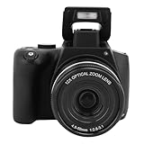 Sxhlseller 4K-Digitalkamera, 72 MP, Autofokus mit 3-Zoll-Bildschirm, 12-Fach Digitaler Zoom, Mikro-Spiegelreflexkamera mit Webcam-Funktion, Vlogging-Kamera für Anfänger und Teenager
