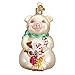 Old World Christmas Lester The Pig Glass Blown Ornament