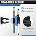 Hiboom 2 Pack Pen Pencil Holder for Hard Hat, Hard Hat Pencil Holder Accessory with Adhesive for Marker and Carpenter's Pen(Black)