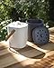 Bamboozle Kitchen Compost Bin – Indoor Countertop Food Composter, Made of Sustainable Bamboo Fiber | Graphite Color