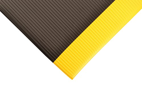 NoTrax 406 Razorback™ Ribbed Anti-Fatigue Mat, 2' X 3' Black/Yellow
