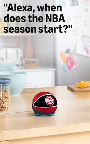 Image of Amazon Echo Dot (newest model) | Officially Licensed NBA Limited-Edition | Atlanta Hawks